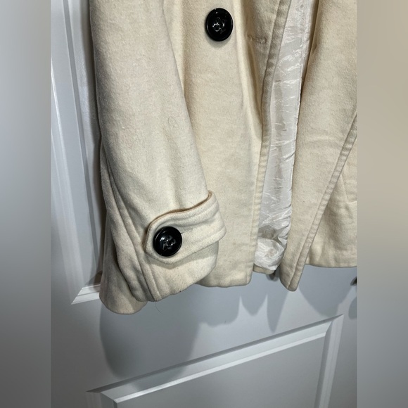 Zara Womens White Peacoat Size Medium - Picture 13 of 14